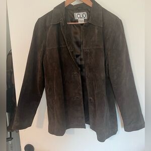 Clio Brown Suede Jacket
